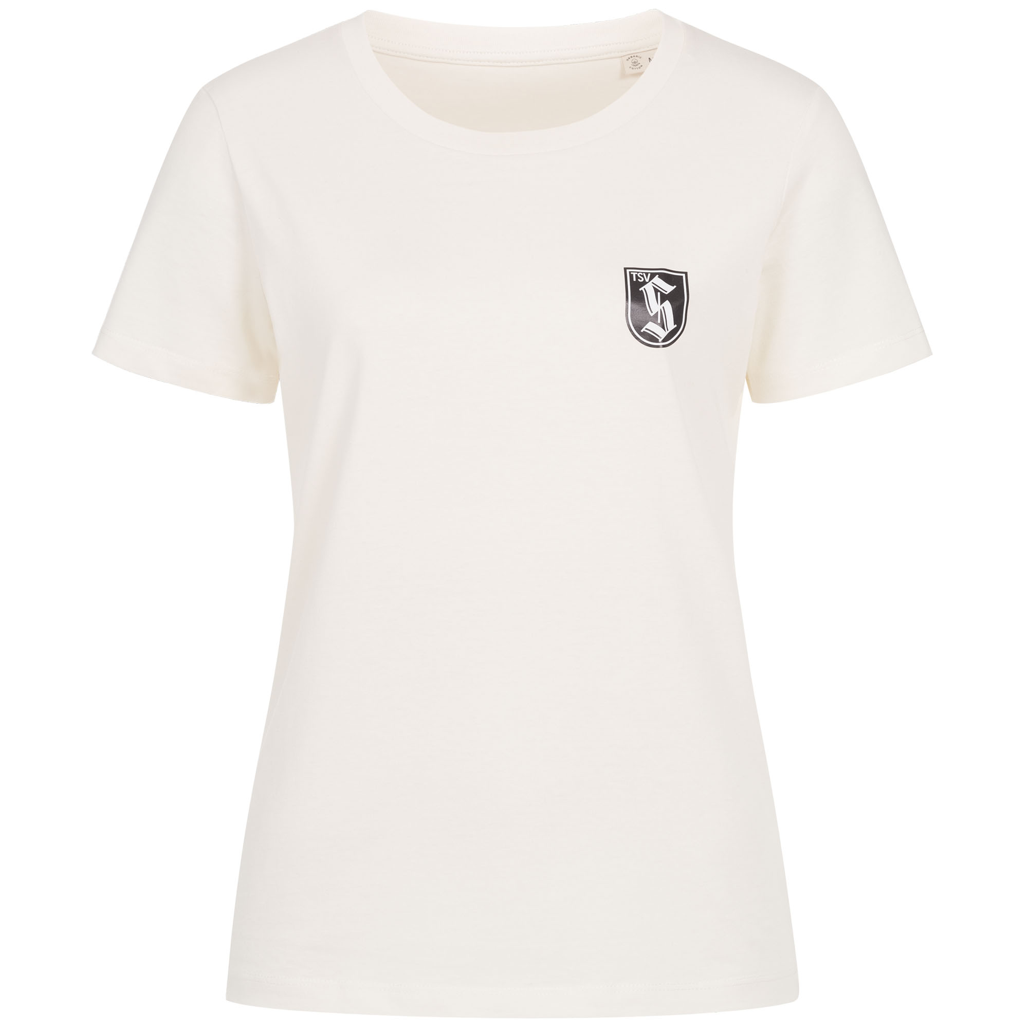 Damen-T-Shirt ivory mit Druck Logo TSV
