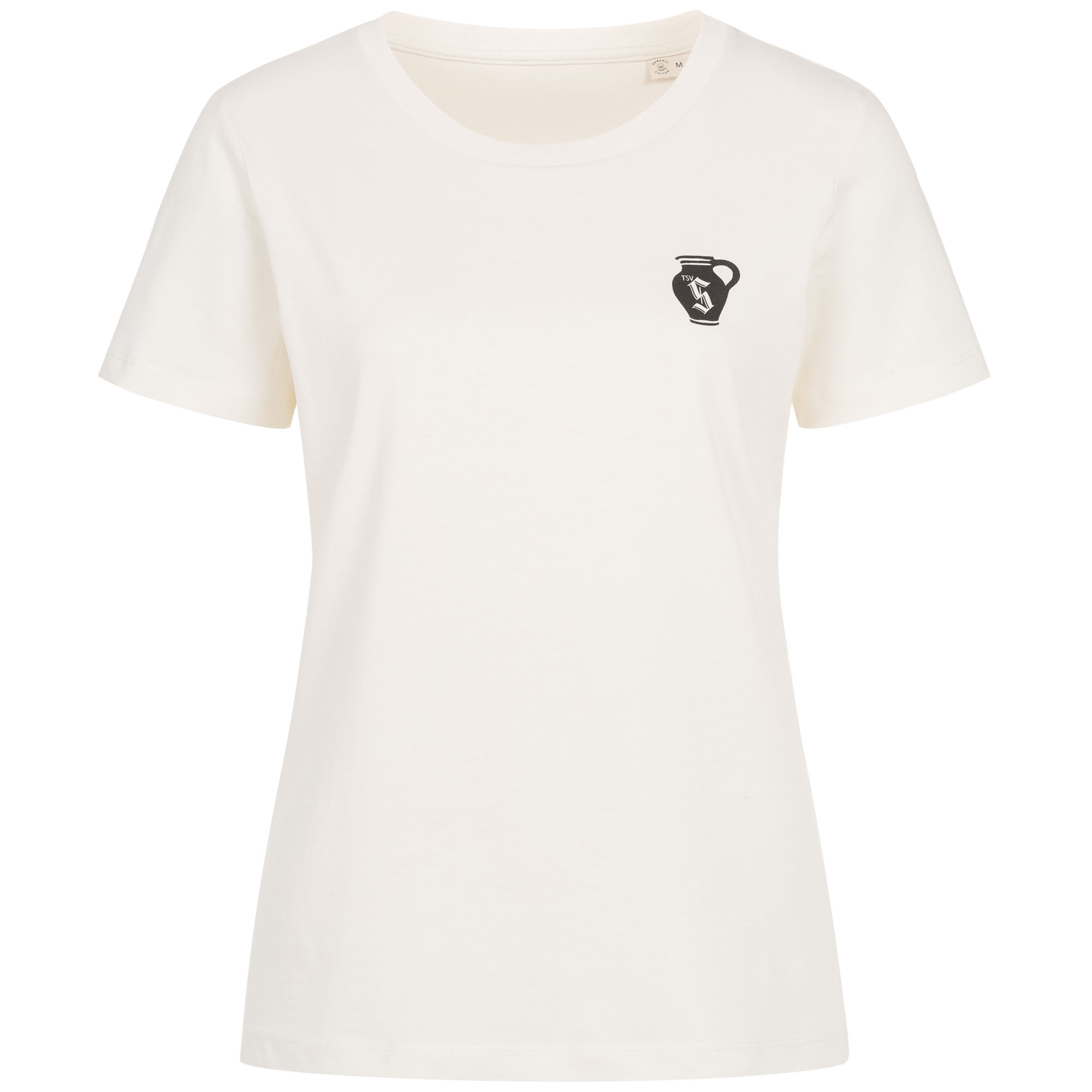 Damen-T-Shirt ivory mit Druck Bembel