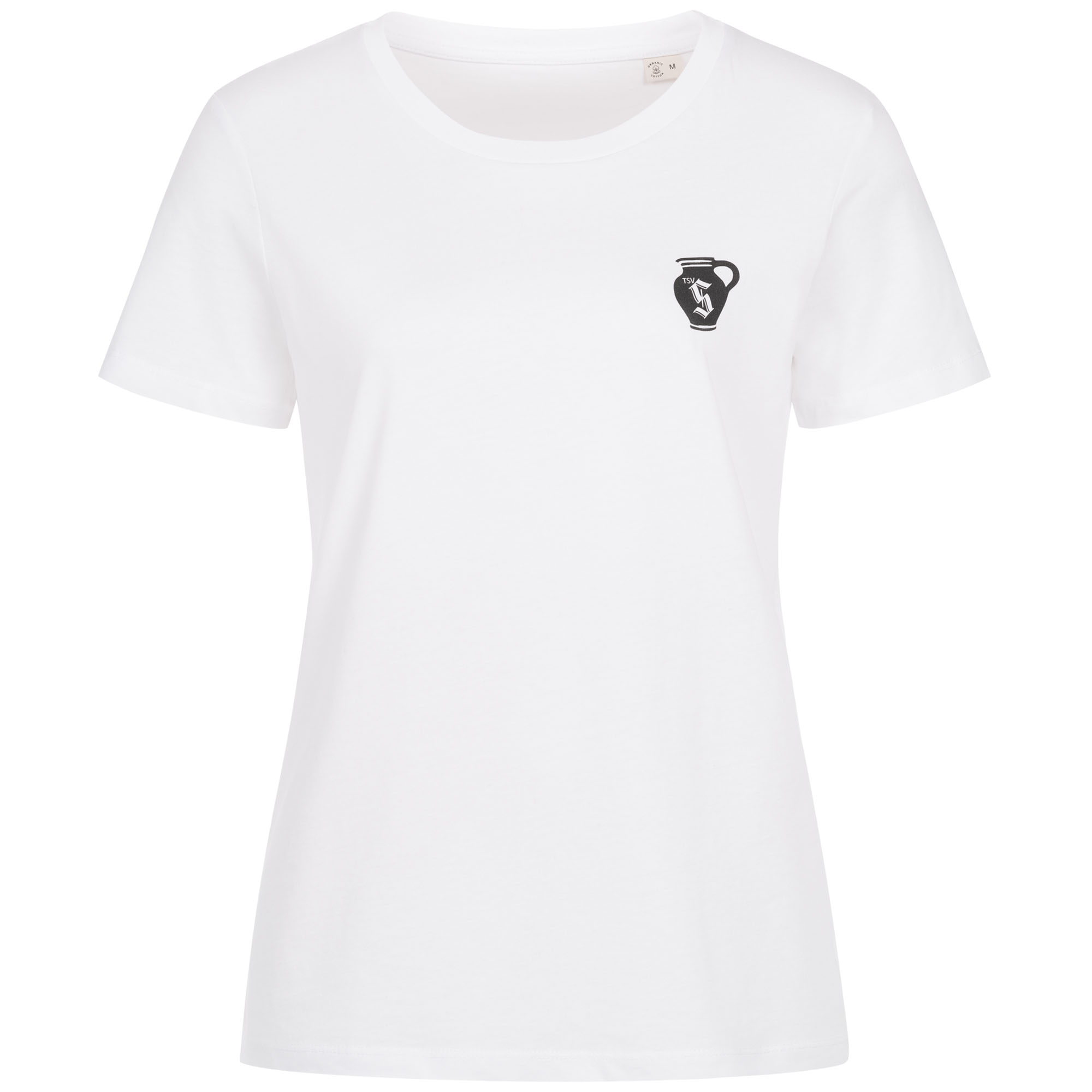 Damen-T-Shirt weiss mit Druck Bembel