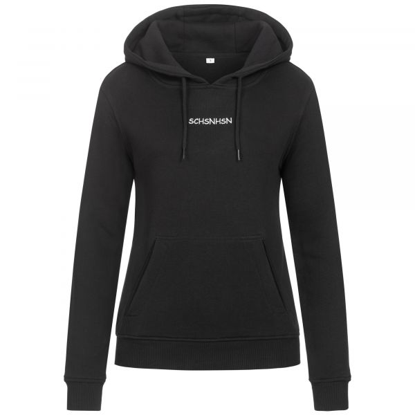 Artikelbild 1 des Artikels Organic Hoodie Damen schwarz mit Stick SCHSNHSN 