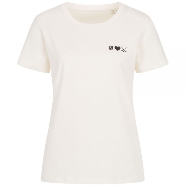 Artikelbild 1 des Artikels Damen-T-Shirt ivory mit Druck LogoHerzHockey